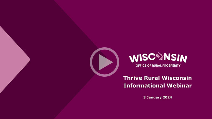 Thrive Rural Wisconsin webinar