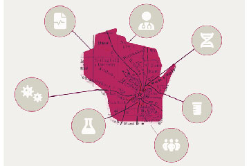 Graphic illustration of Regional Tech Hub