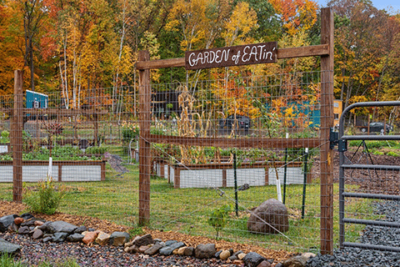 Community garden at Tiny Timber Agrihood.