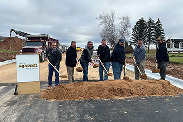 Ground breaking ceremony at Bonduel Thrive Rural Wisconsin project.