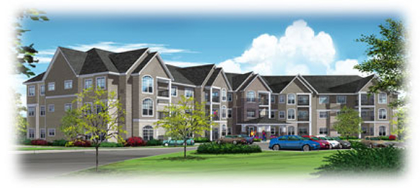 A rendering of senior living in Black River Falls.