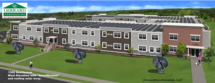 A rendering of a new housing development in River Falls.